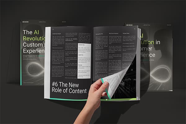 Hardback and digital mockup of The AI Revolution in Customer Experience